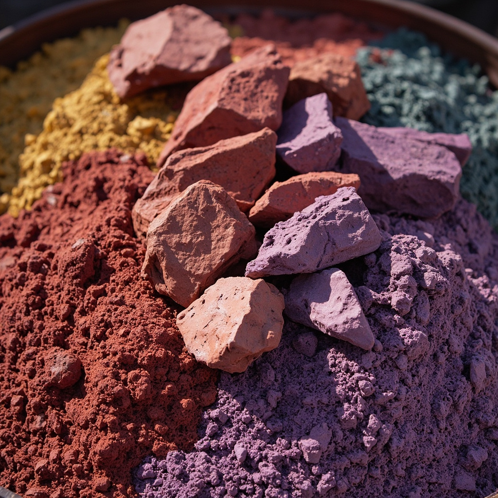 Yixing clay ore and teapots