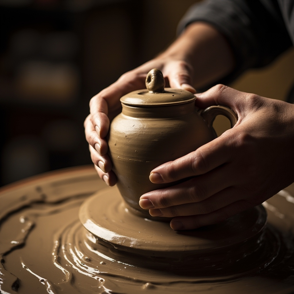 Zisha teapot with natural texture